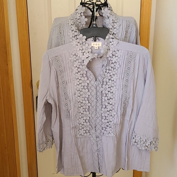 NEW Bohemian inspired laced blouse- NWT - Picture 9 of 9